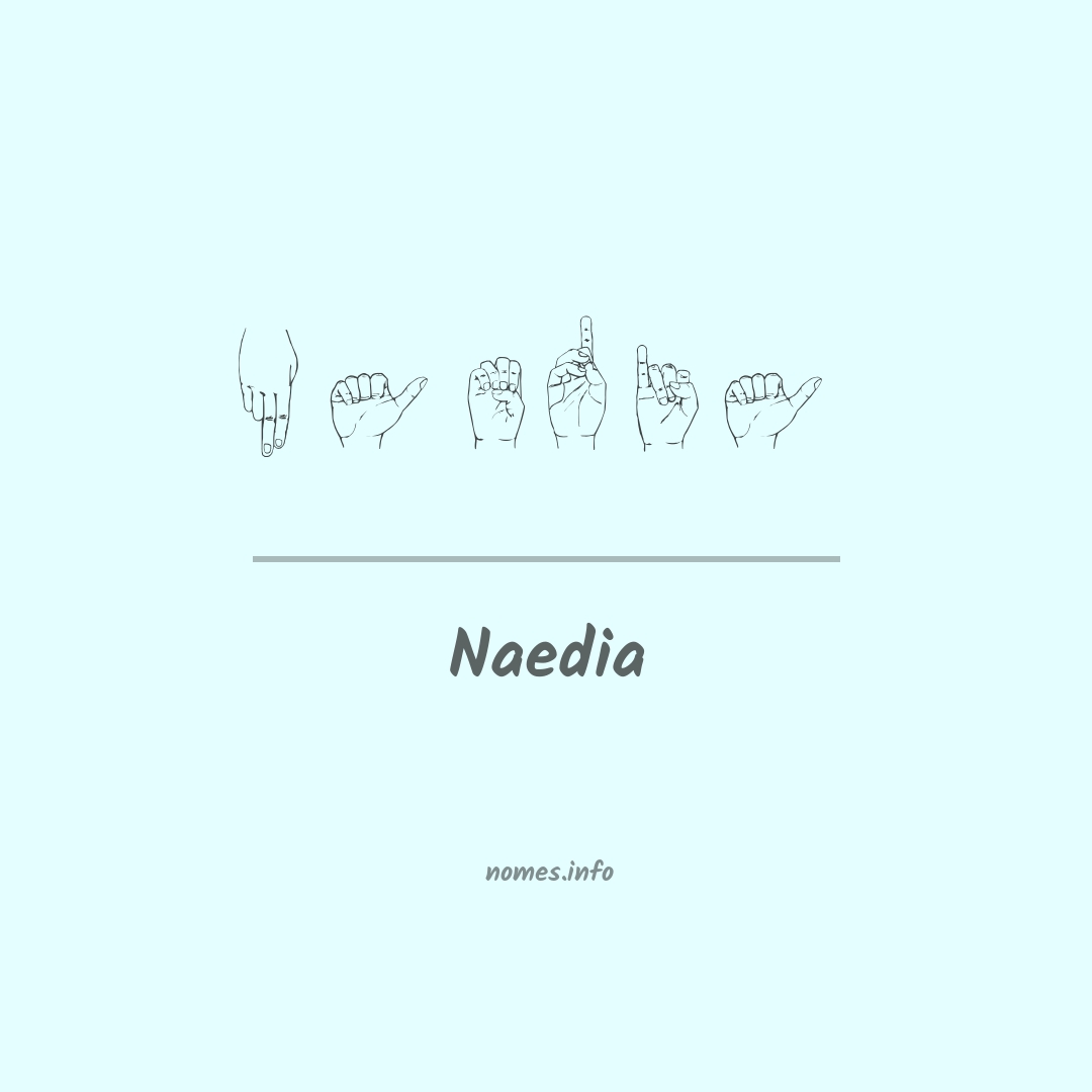 Naedia em Libras