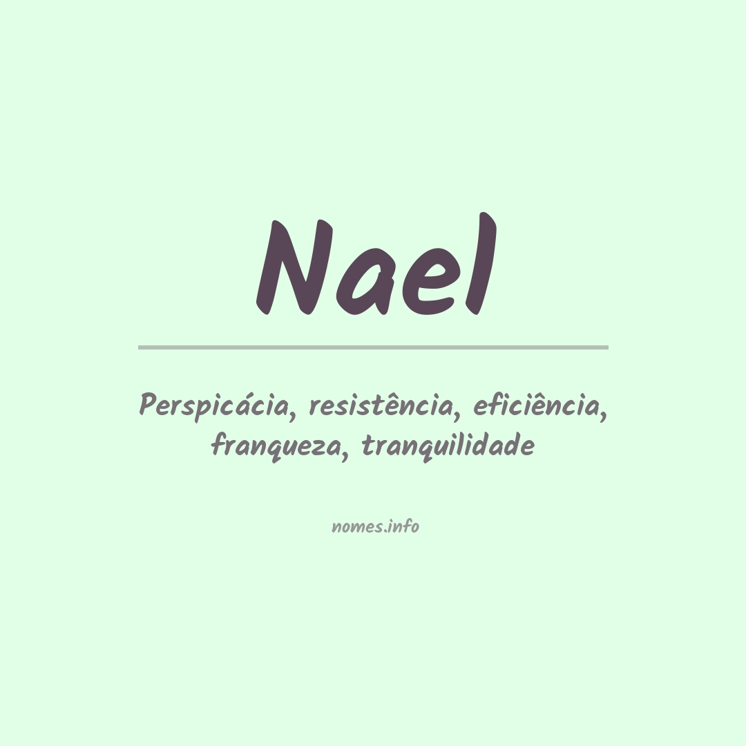 Significado do nome Nael