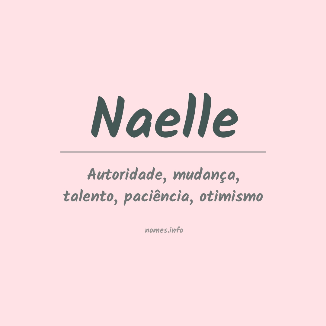 Significado do nome Naelle