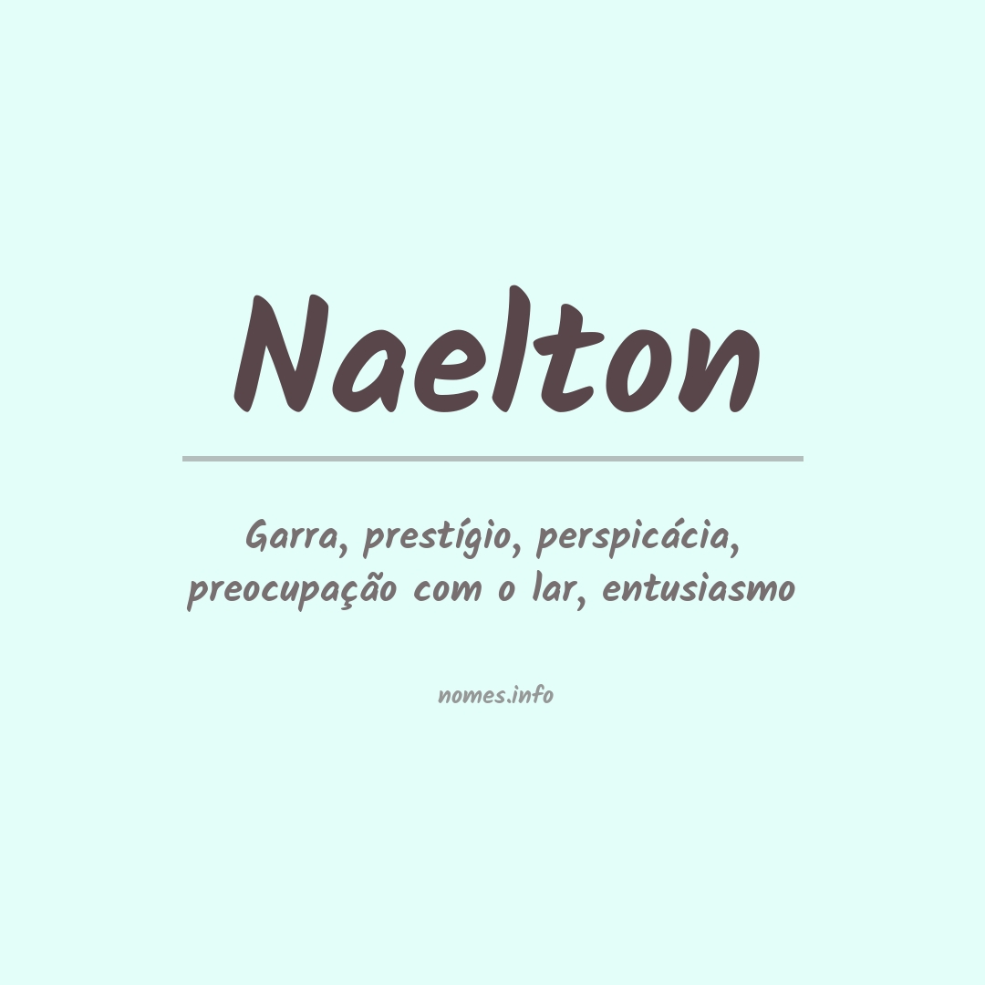 Significado do nome Naelton