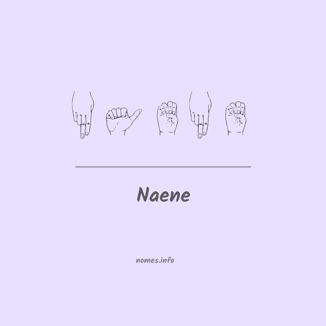 Naene em Libras