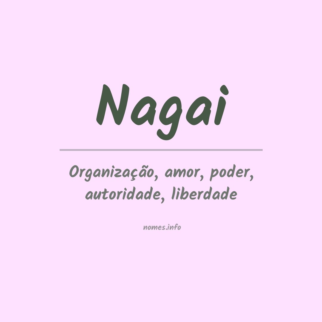 Significado do nome Nagai