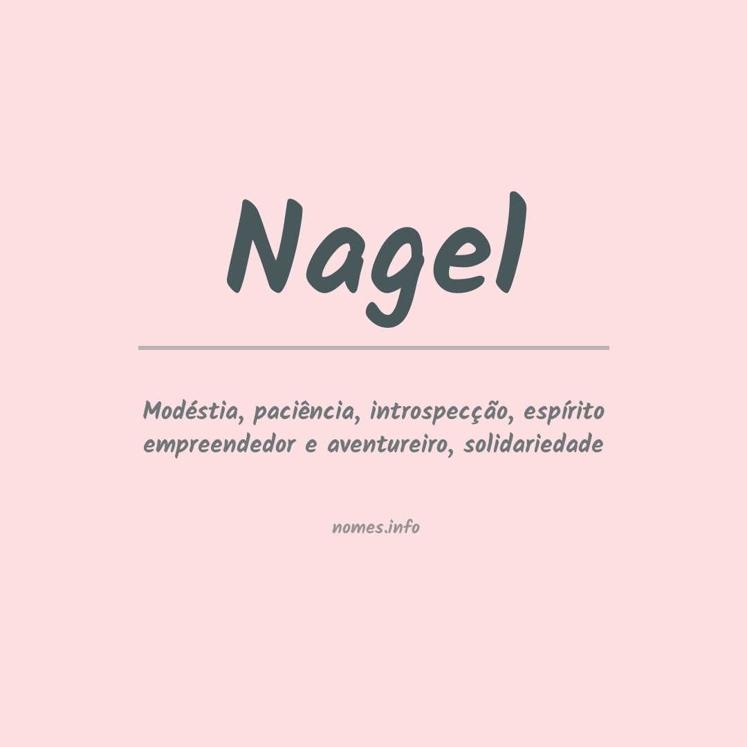 Significado do nome Nagel