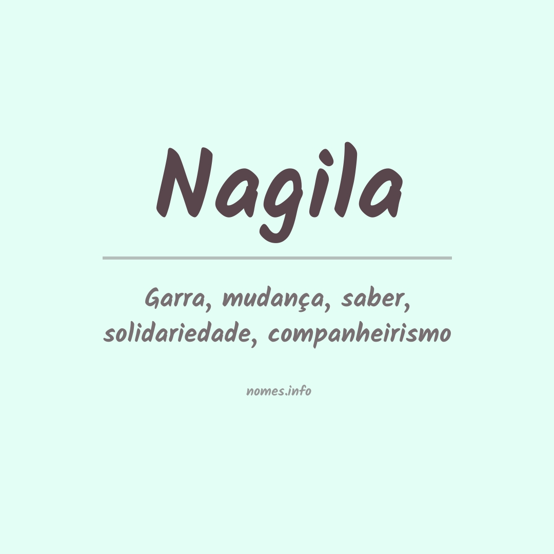 Significado do nome Nagila