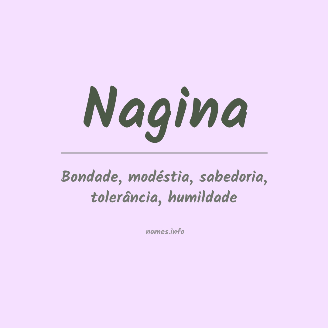 Significado do nome Nagina