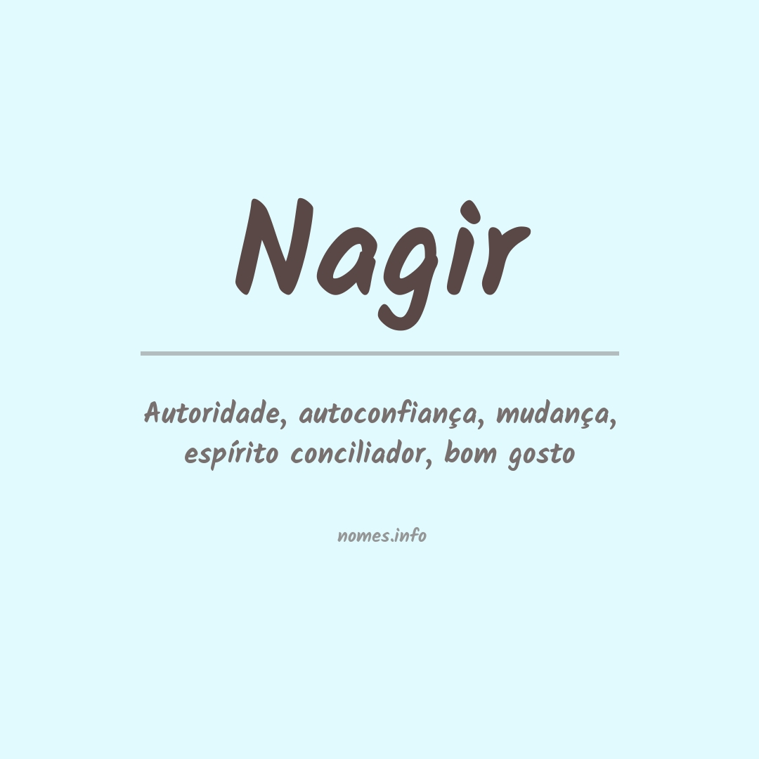 Significado do nome Nagir