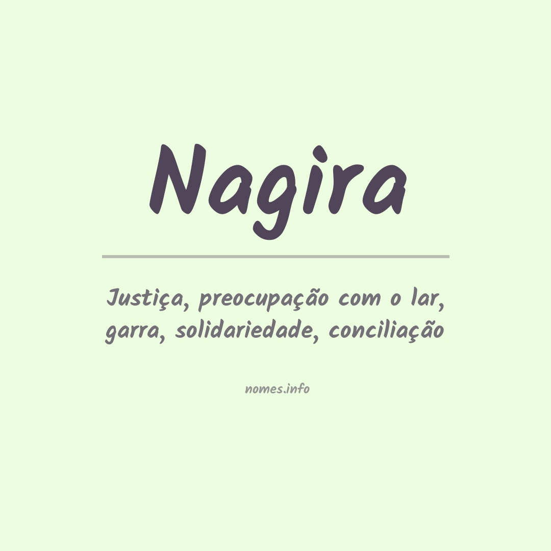Significado do nome Nagira