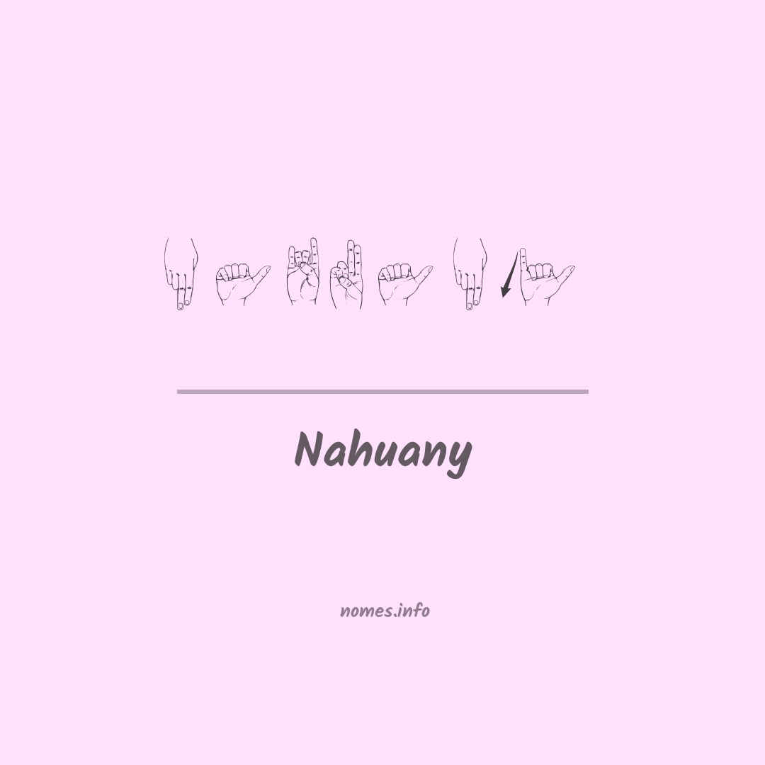 Nahuany em Libras