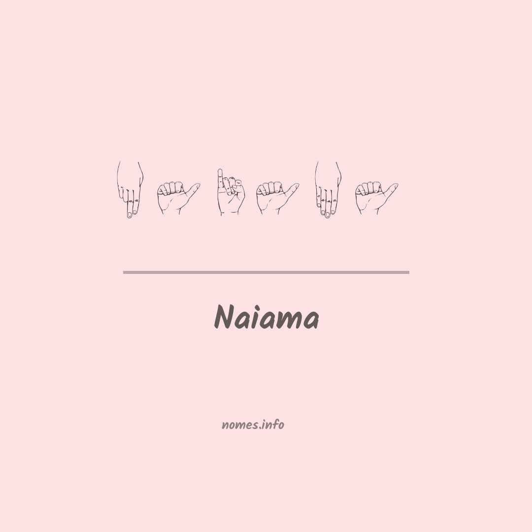 Naiama em Libras