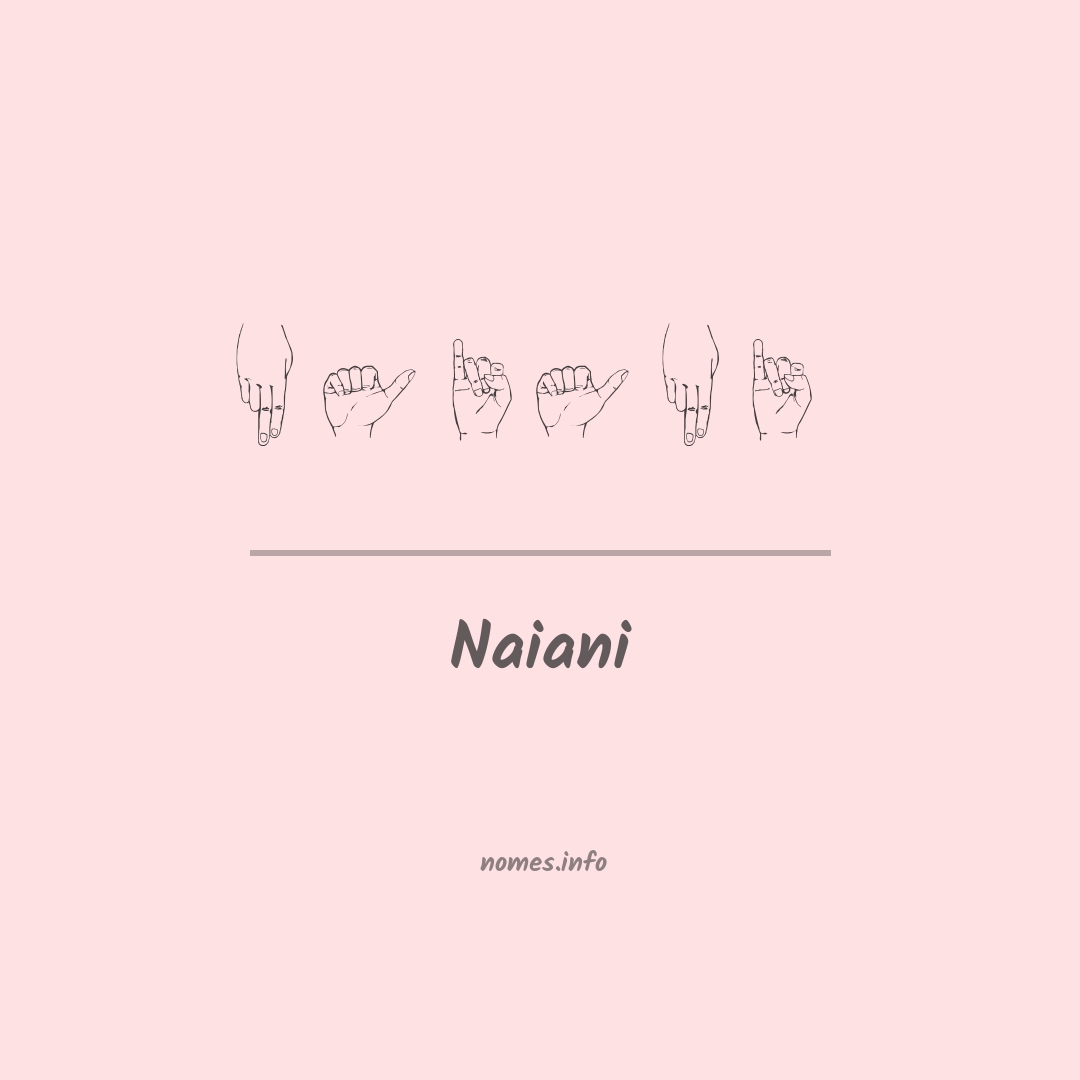 Naiani em Libras