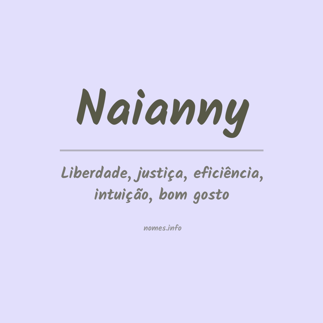 Significado do nome Naianny