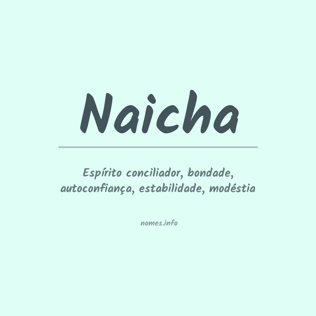 Significado do nome Naicha