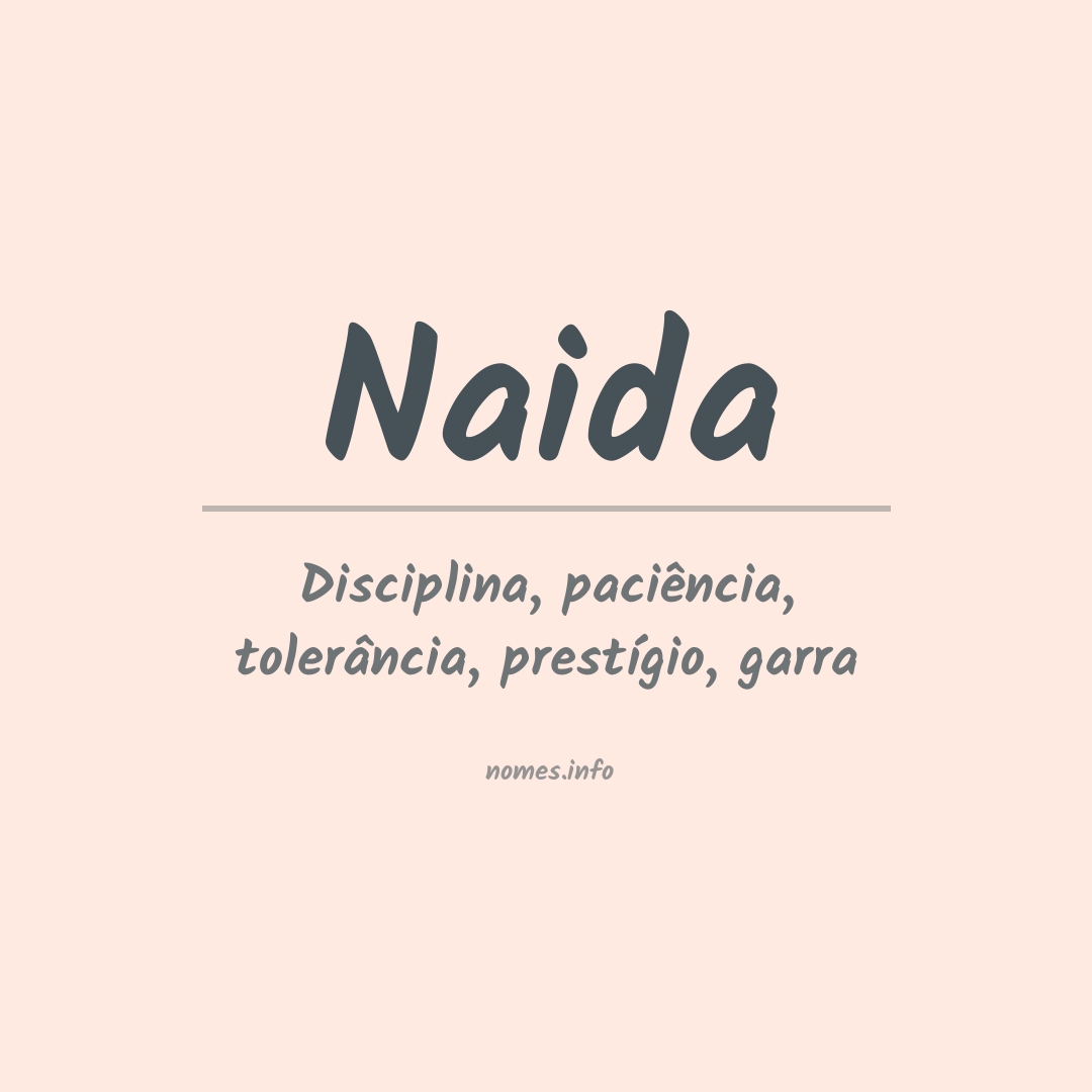 Significado do nome Naida
