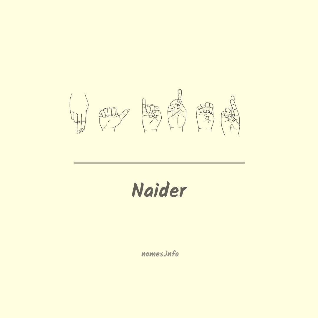Naider em Libras