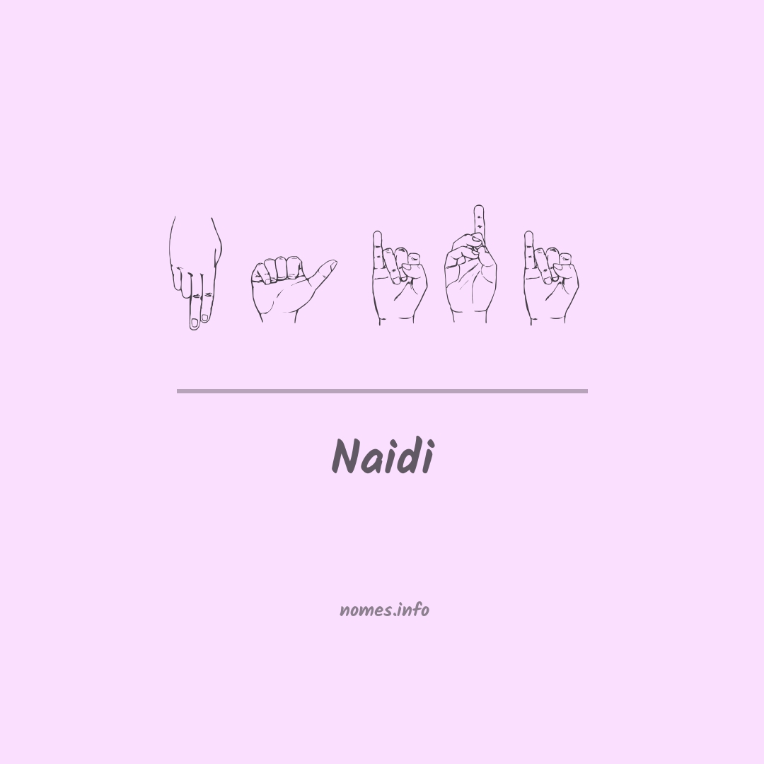 Naidi em Libras