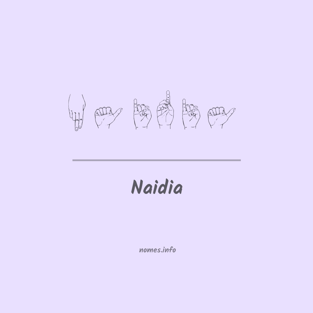 Naidia em Libras