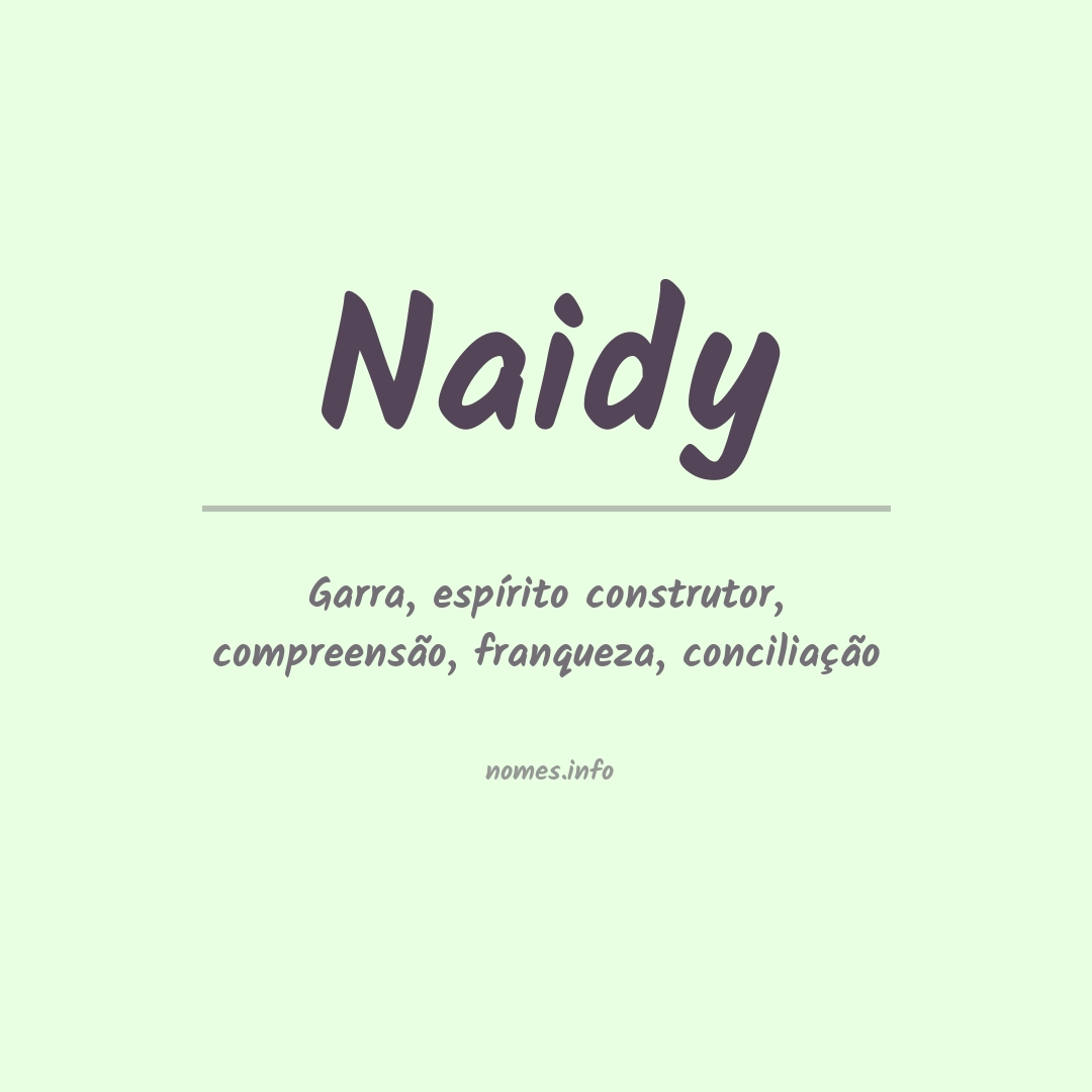 Significado do nome Naidy