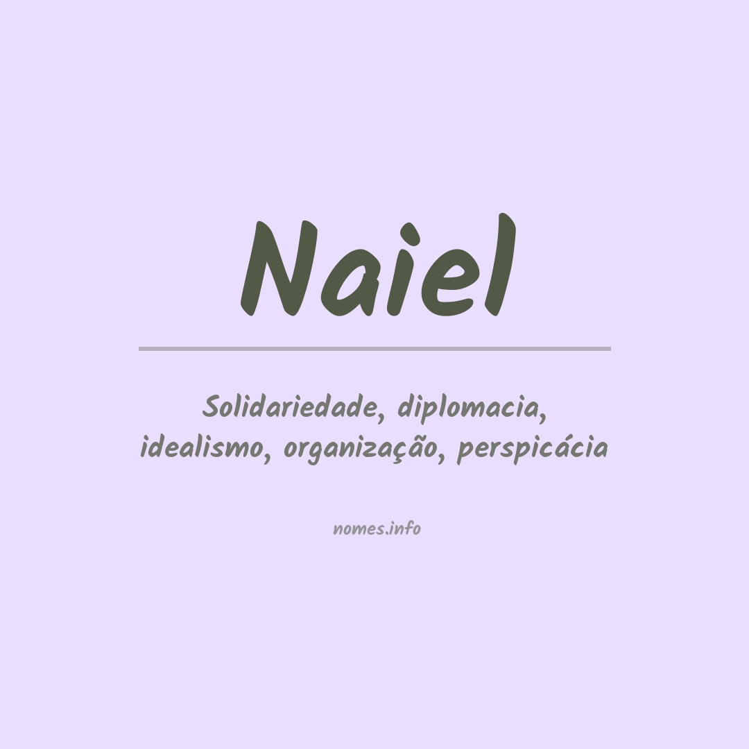 Significado do nome Naiel