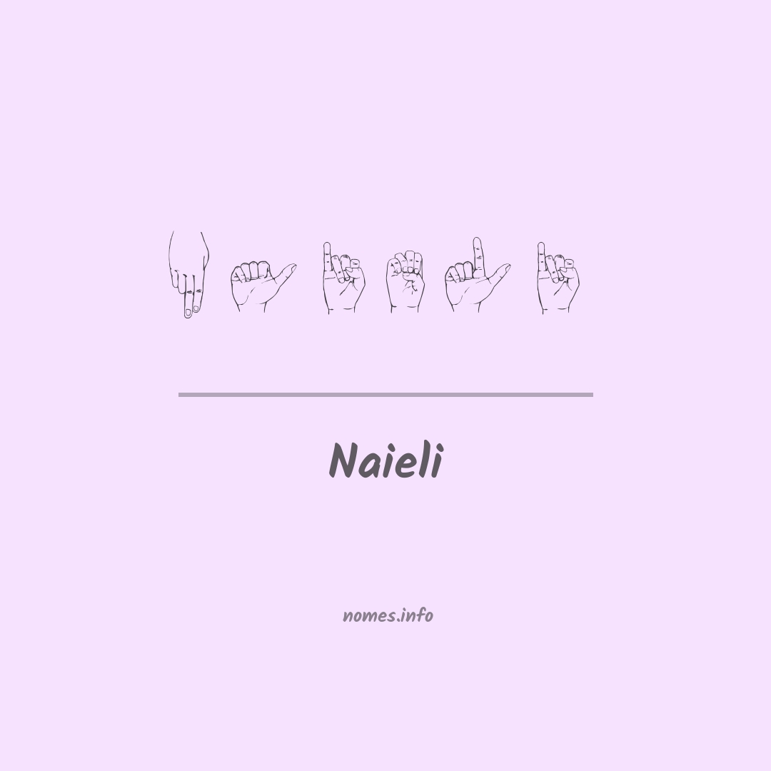 Naieli em Libras
