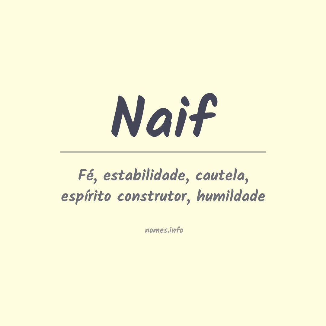 Significado do nome Naif