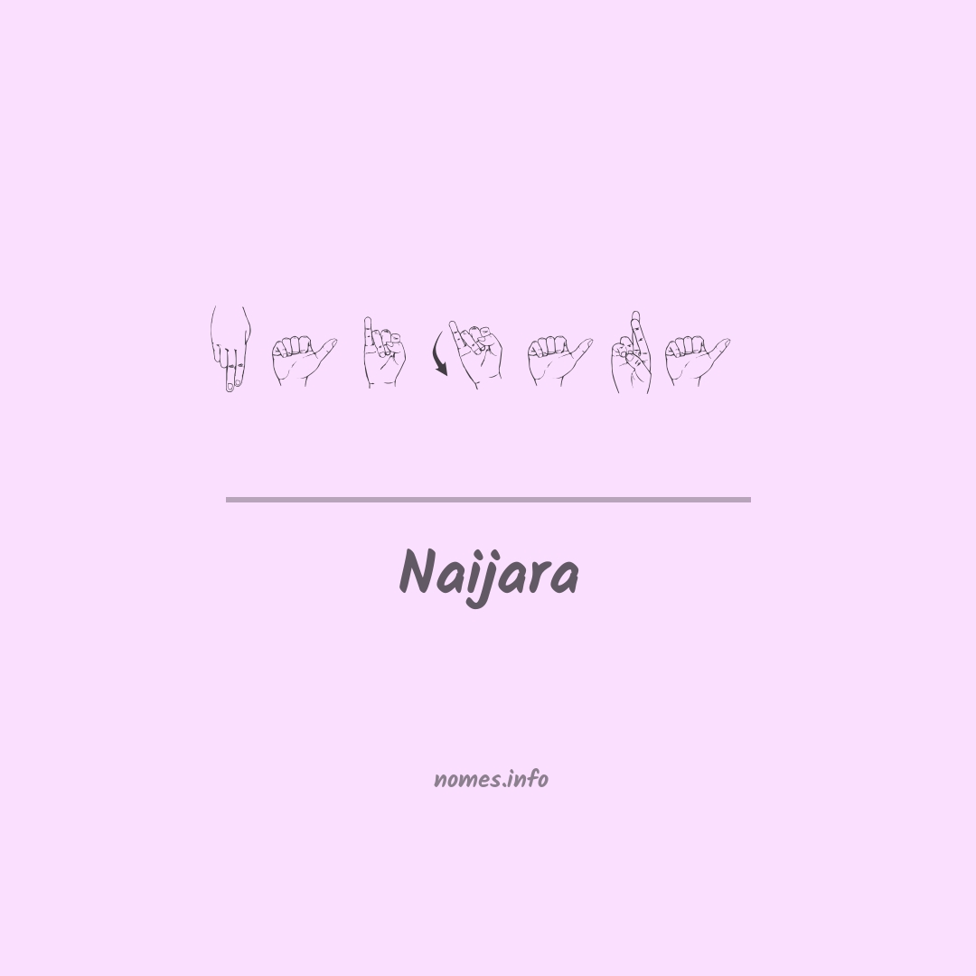 Naijara em Libras