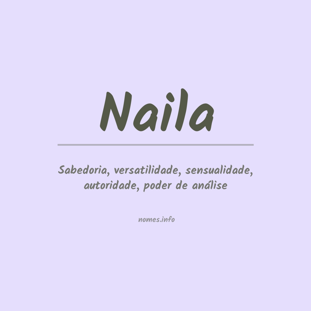 Significado do nome Naila