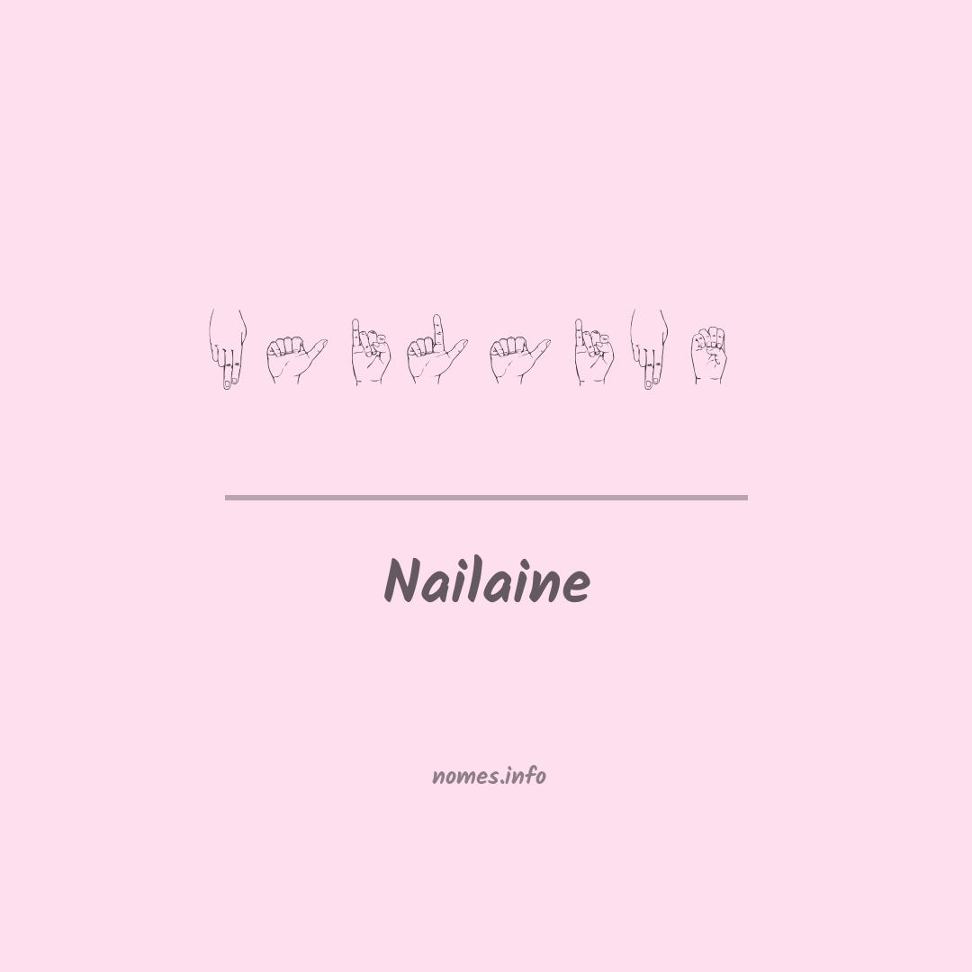 Nailaine em Libras