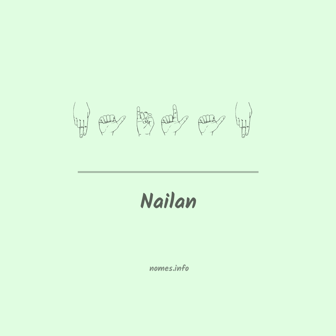 Nailan em Libras