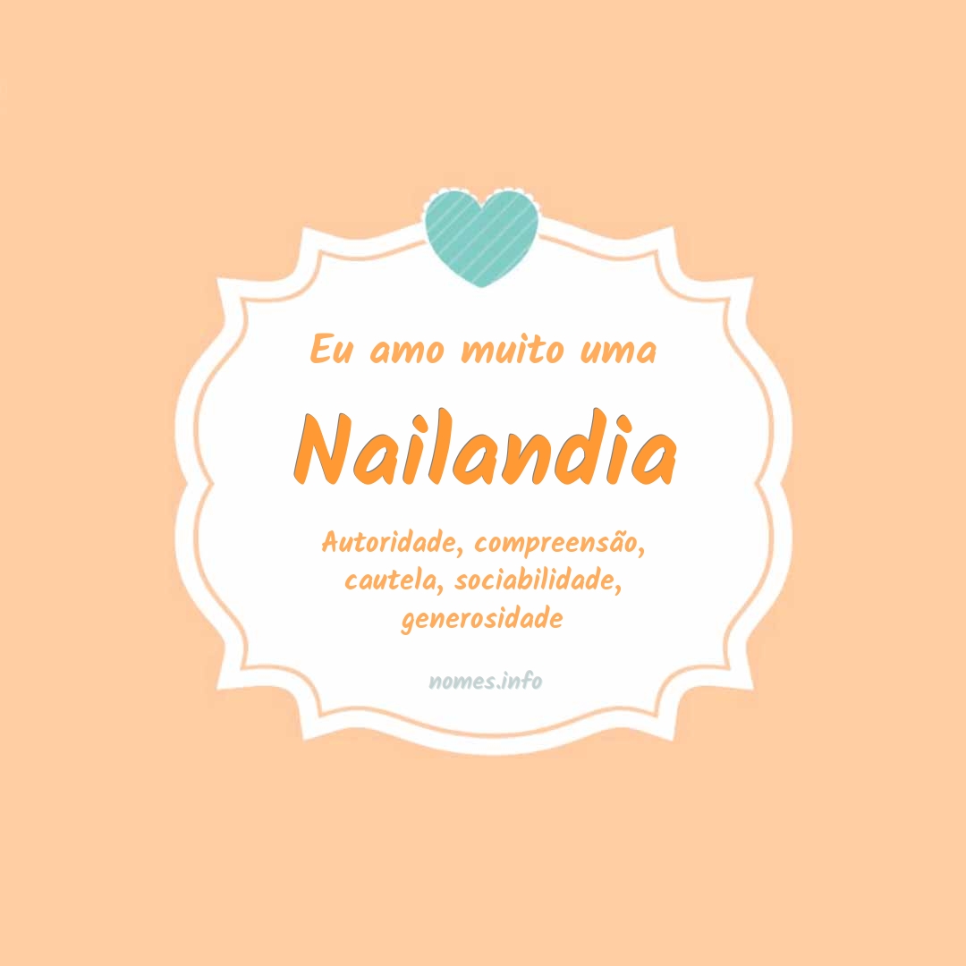 Eu amo muito Nailandia