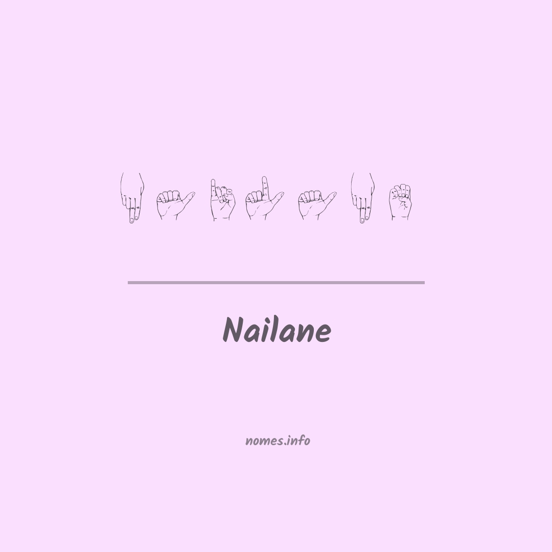 Nailane em Libras