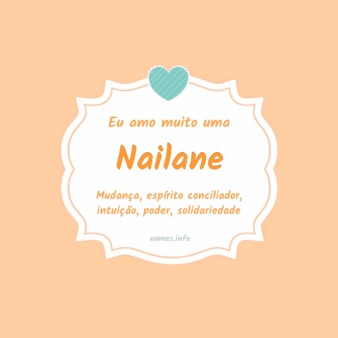 Eu amo muito Nailane