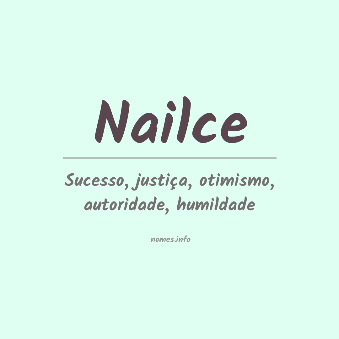 Significado do nome Nailce