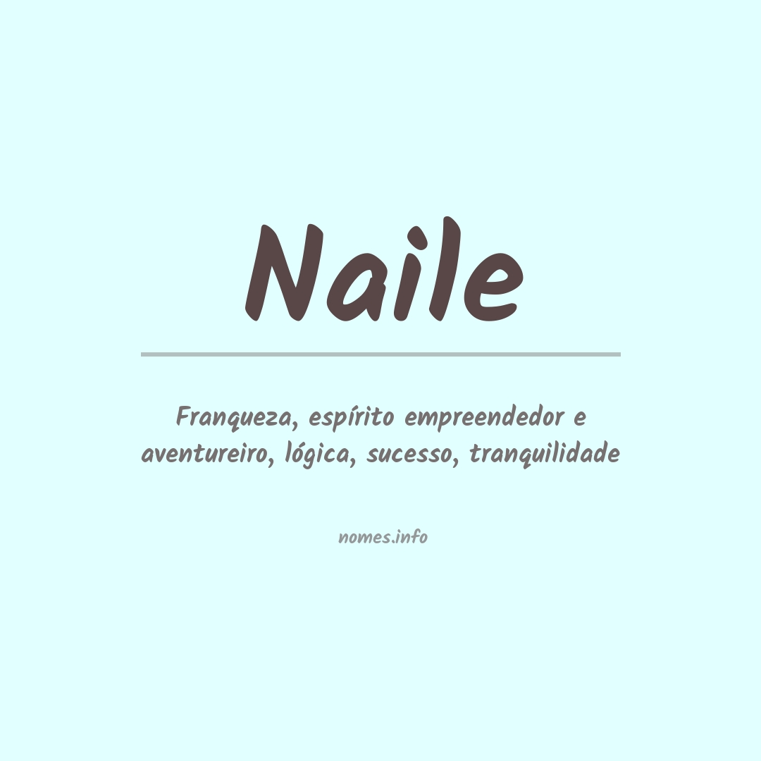 Significado do nome Naile