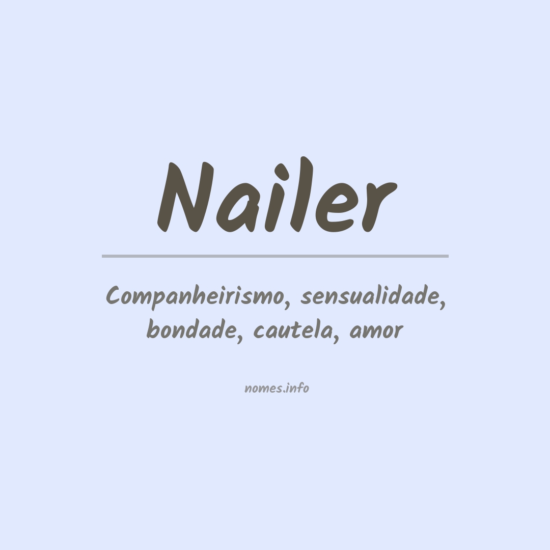 Significado do nome Nailer