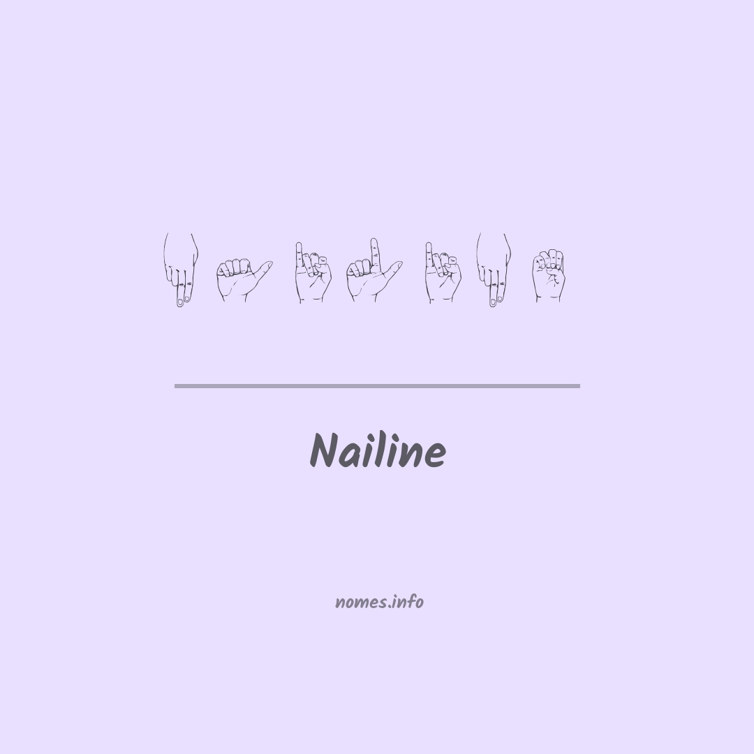 Nailine em Libras Nailine em Libras
