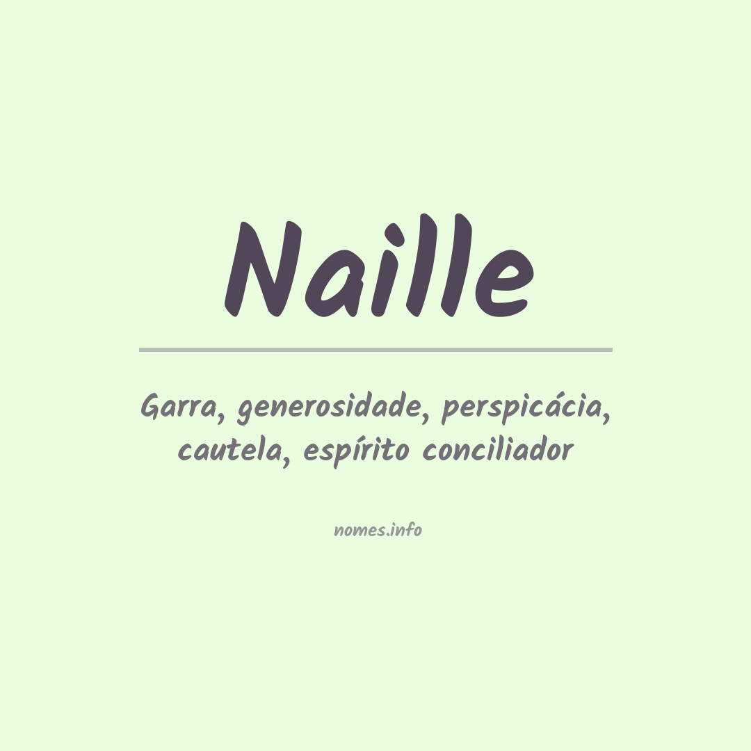 Significado do nome Naille