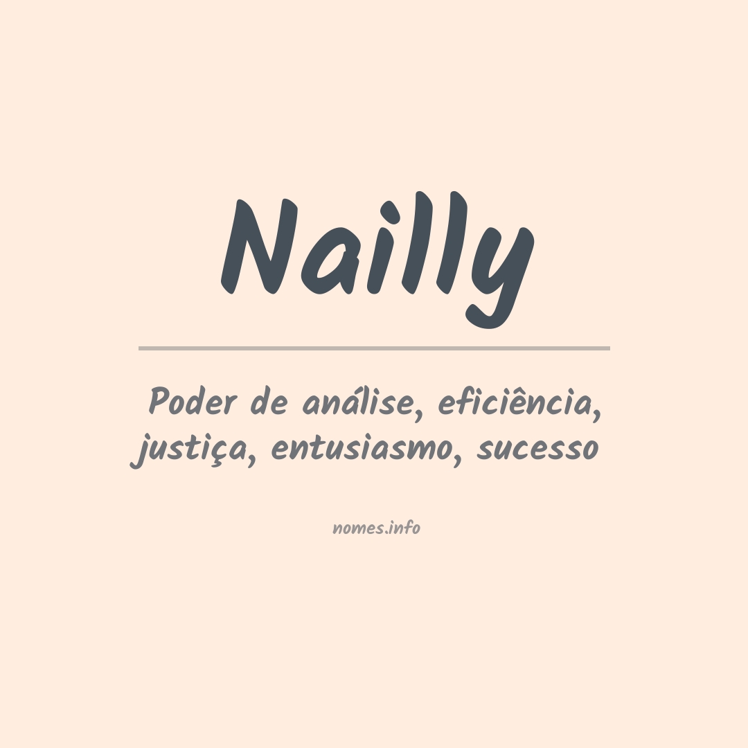 Significado do nome Nailly