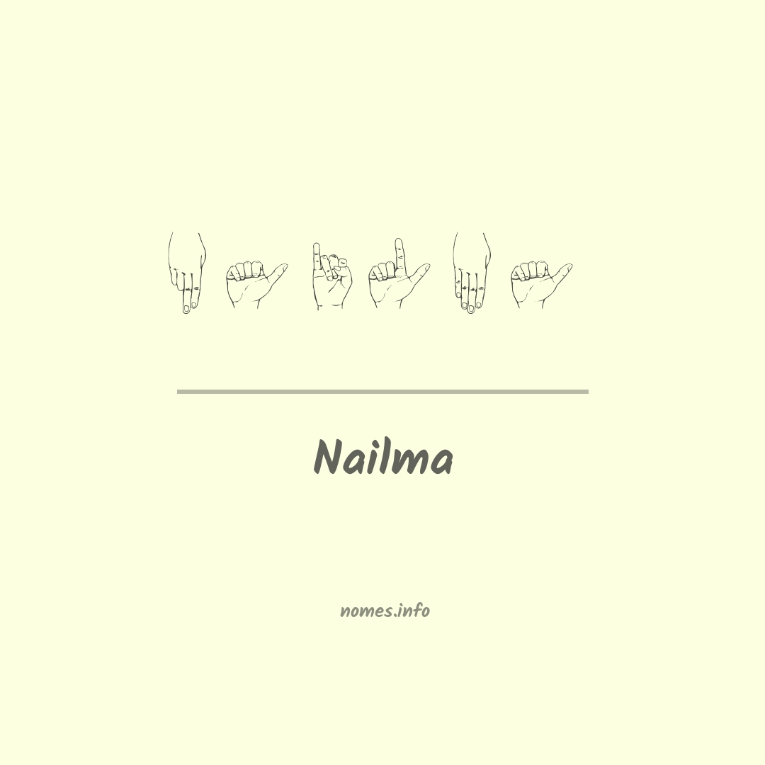 Nailma em Libras