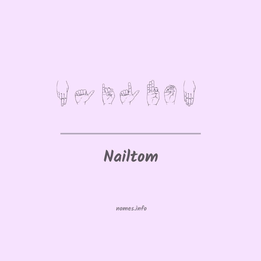 Nailtom em Libras