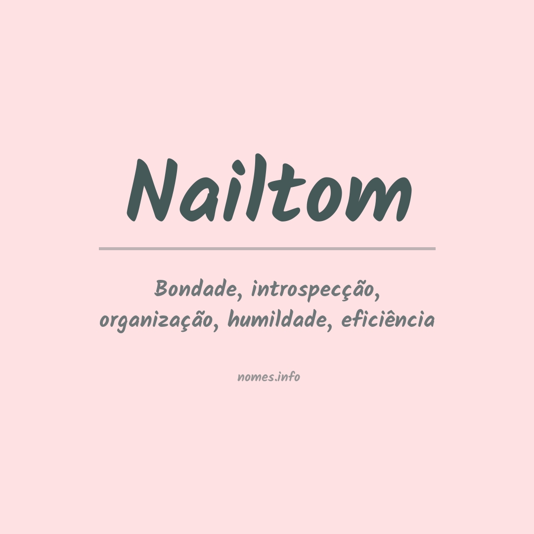 Significado do nome Nailtom
