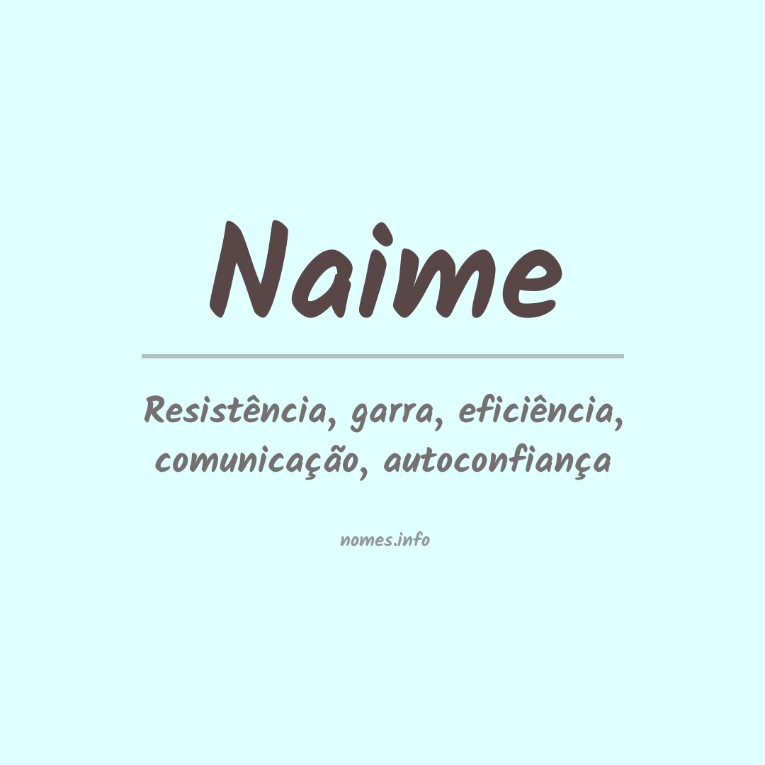 Significado do nome Naime