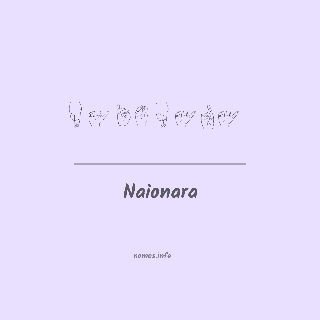 Naionara em Libras