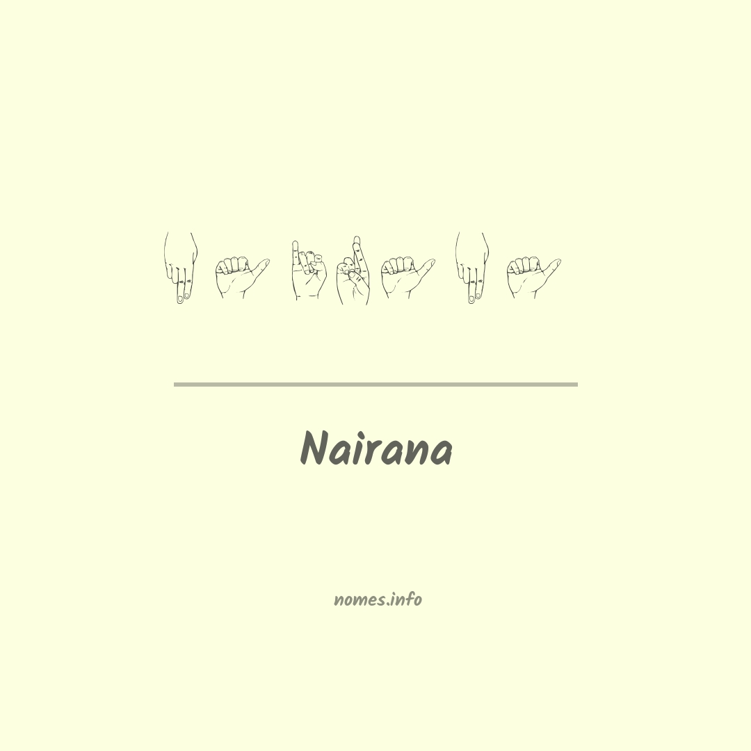 Nairana em Libras