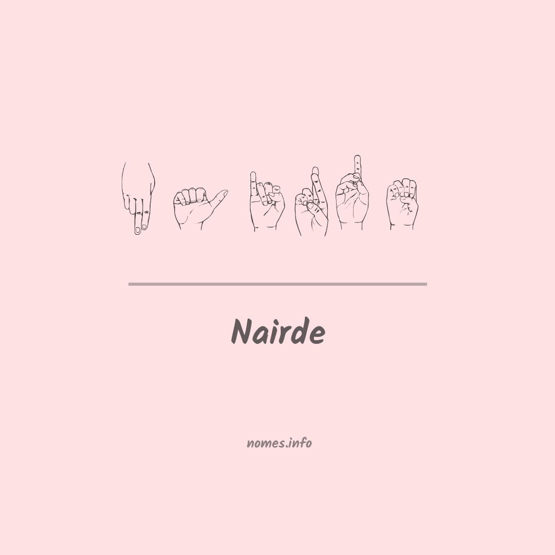 Nairde em Libras