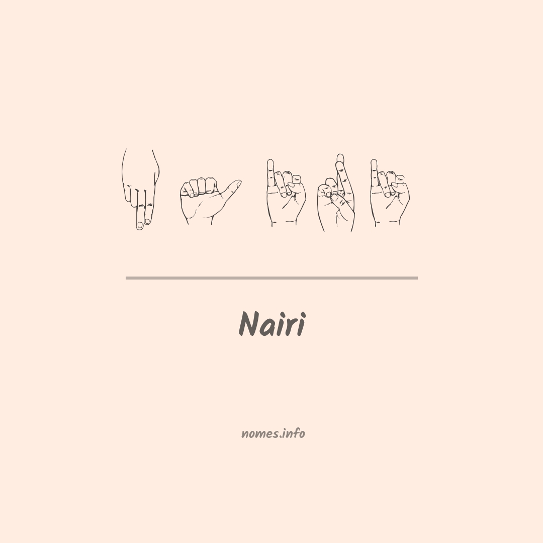 Nairi em Libras