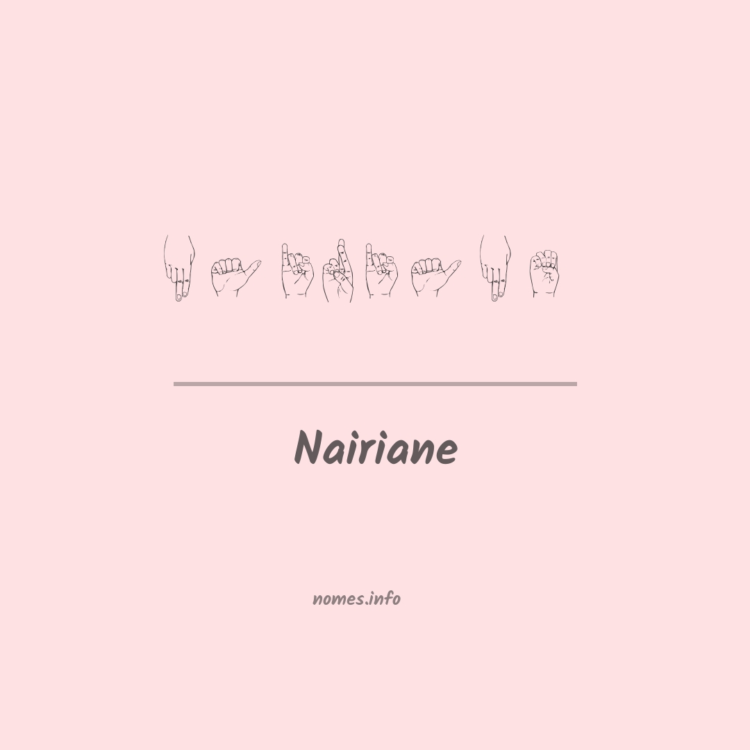 Nairiane em Libras