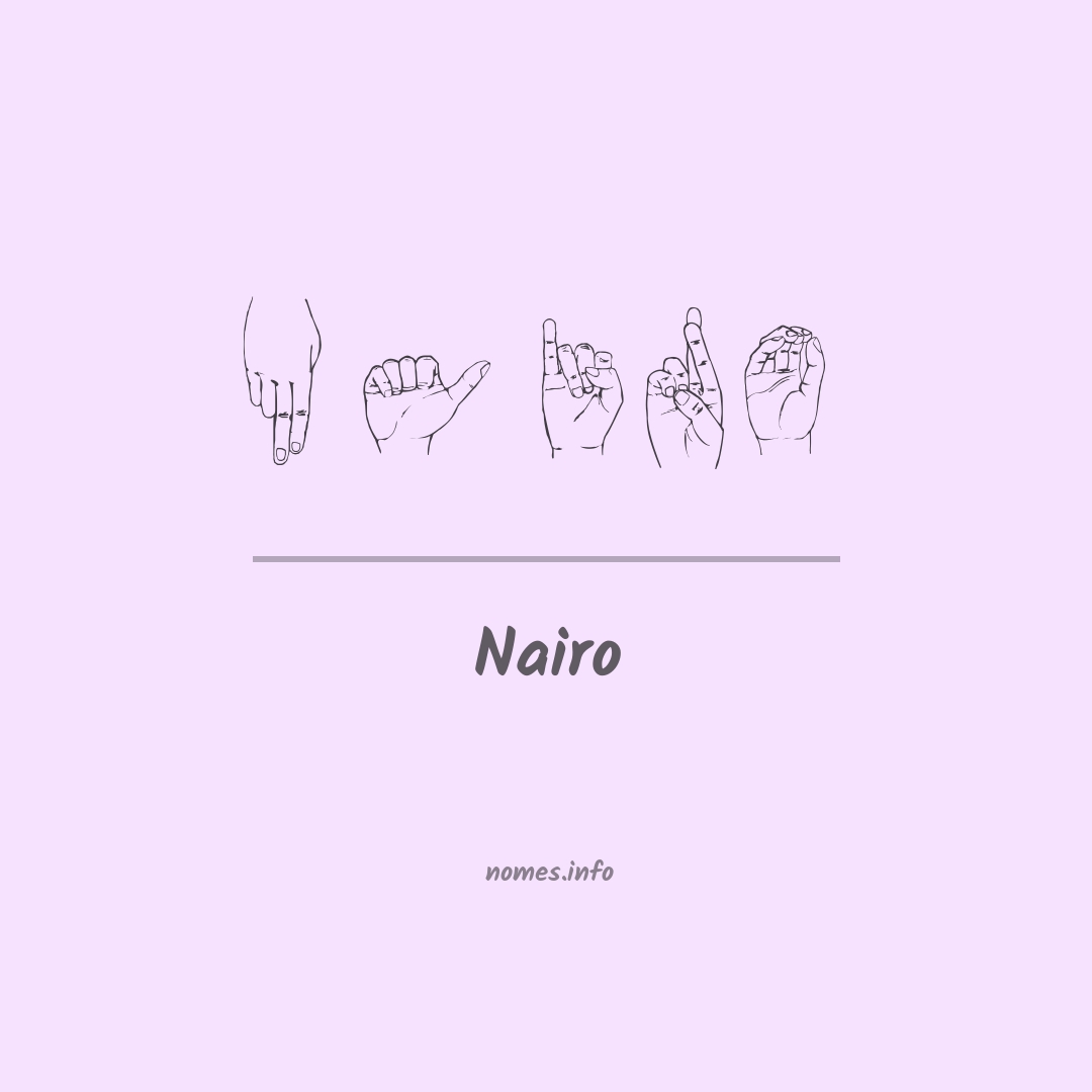 Nairo em Libras