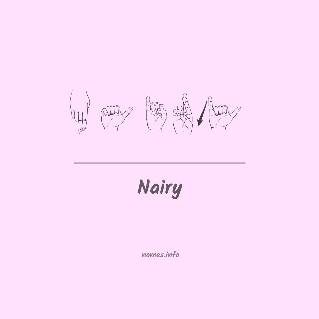 Nairy em Libras