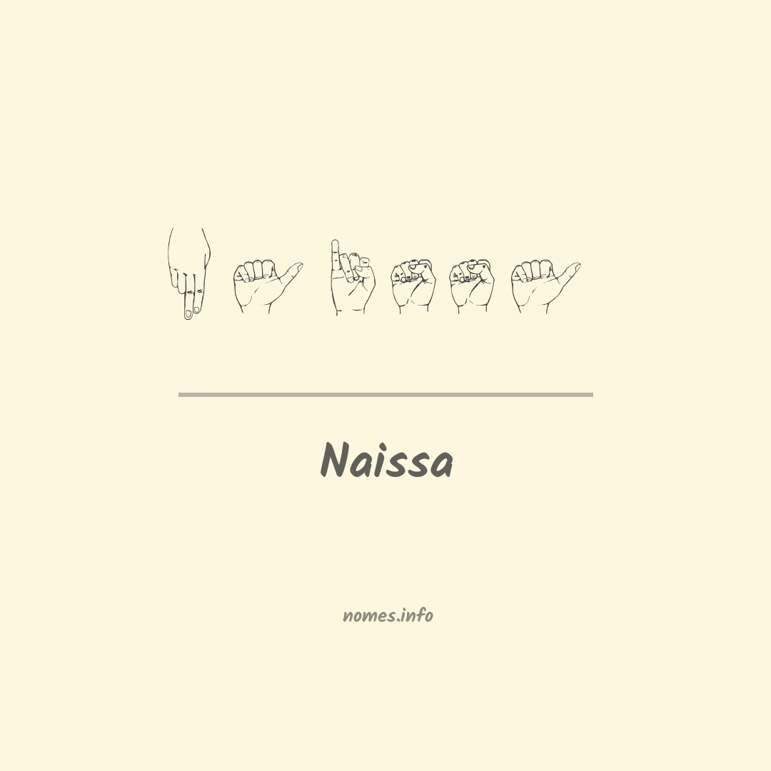 Naissa em Libras