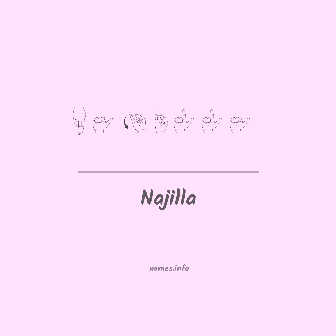 Najilla em Libras